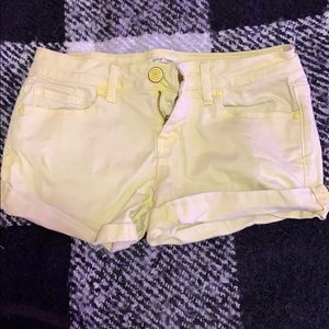 Yellow shorts